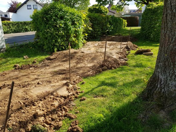06.05.2022: Die ersten Meter vom Dirt Track sind im rohen erkennbar.
