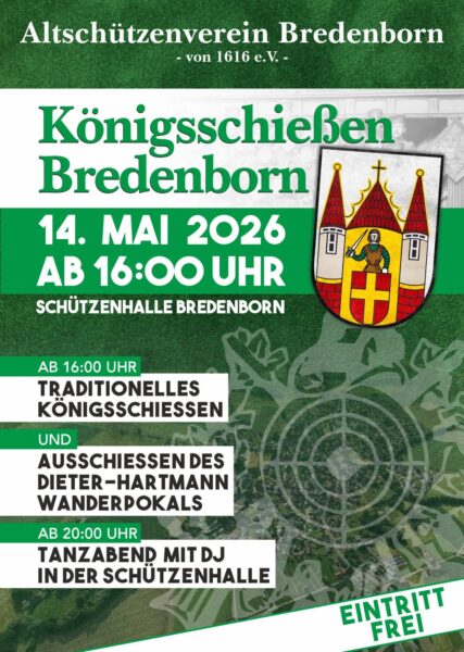 Plakat zum Königschießen 2026